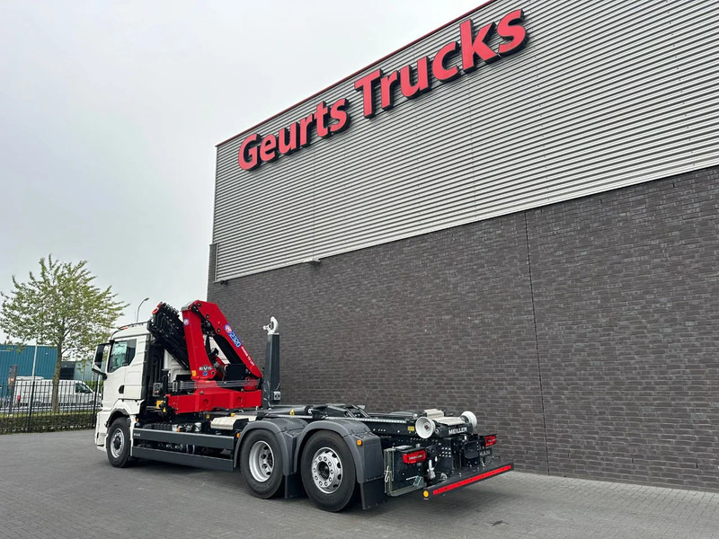 Hook lift truck, Crane truck MAN TGS 26.520 6X4H-4 BL NEW MODEL + MEILLER HAAKARMSYSTEEM + HMF 2320 K6-RCS KRAAN/KRAN/CRANE/GRUA: picture 11