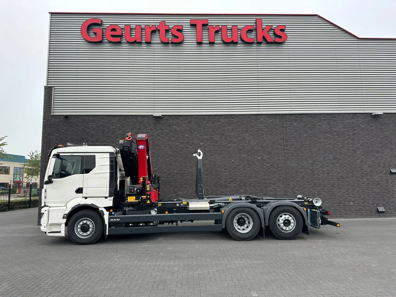 Hook lift truck, Crane truck MAN TGS 26.520 6X4H-4 BL NEW MODEL + MEILLER HAAKARMSYSTEEM + HMF 2320 K6-RCS KRAAN/KRAN/CRANE/GRUA: picture 10