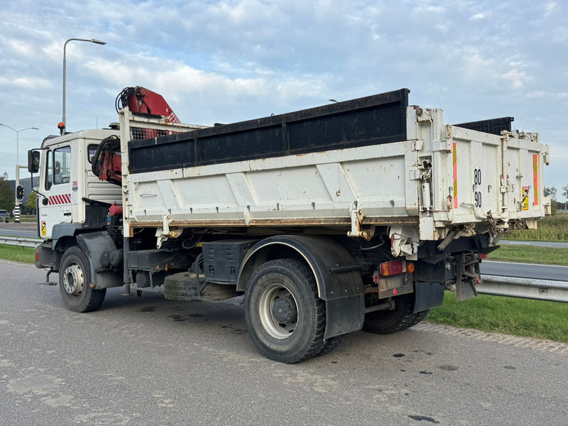 Tipper, Crane truck MAN 19.310 4x2 Kipper with HMF 1463K2 Crane: picture 6