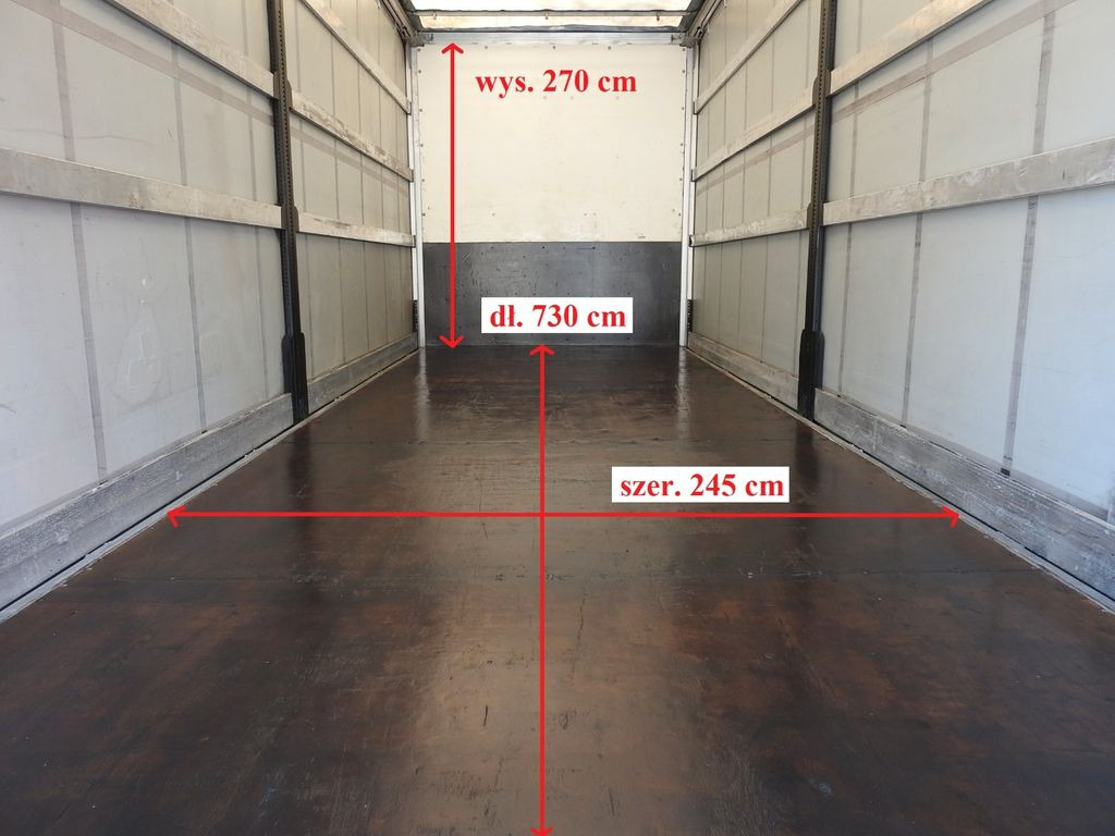 Curtainsider truck MAN TGM PRITSCHE PLANE 18 PALETTEN AUFZUG: picture 12