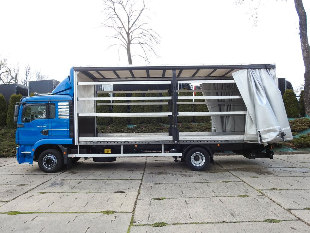 Curtainsider truck MAN TGM PRITSCHE PLANE 18 PALETTEN AUFZUG: picture 8