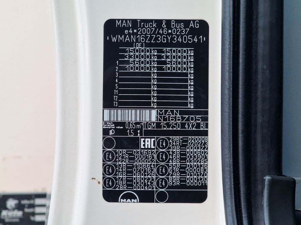 Refrigerator truck MAN TGM 15.250 4X2 BL / Ldbw /Triple Verdampfer MAN TGM 15.250 4X2 BL / Ldbw /Triple Verdampfer: picture 14