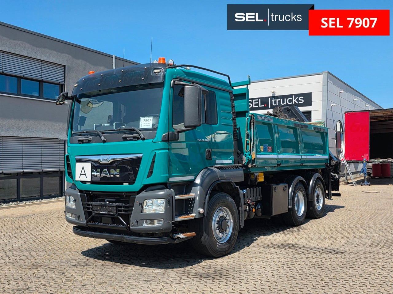 MAN TGS 28.480 6X4H-4 BL /HIAB /Fernbed. / Lenkachse - Tipper, Crane truck: picture 3 MAN TGS 28.480 6X4H-4 BL /HIAB /Fernbed. / Lenkachse - Tipper, Crane truck: picture 3