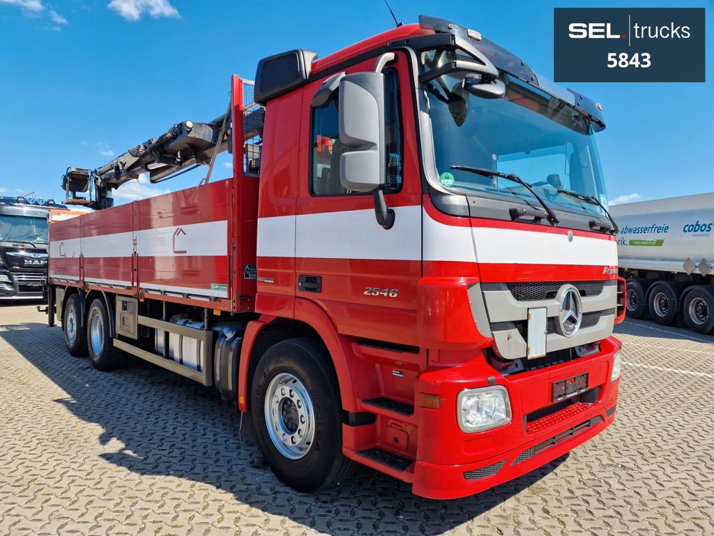 Mercedes-Benz Actros 2546 / HIAB 166K / ADC 4,1t / Lenkachse - Crane truck, Dropside/ Flatbed truck: picture 3 Mercedes-Benz Actros 2546 / HIAB 166K / ADC 4,1t / Lenkachse - Crane truck, Dropside/ Flatbed truck: picture 3