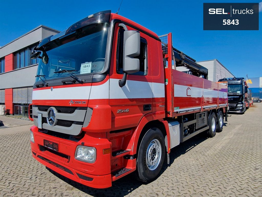 Mercedes-Benz Actros 2546 / HIAB 166K / ADC 4,1t / Lenkachse - Crane truck, Dropside/ Flatbed truck: picture 1 Mercedes-Benz Actros 2546 / HIAB 166K / ADC 4,1t / Lenkachse - Crane truck, Dropside/ Flatbed truck: picture 1