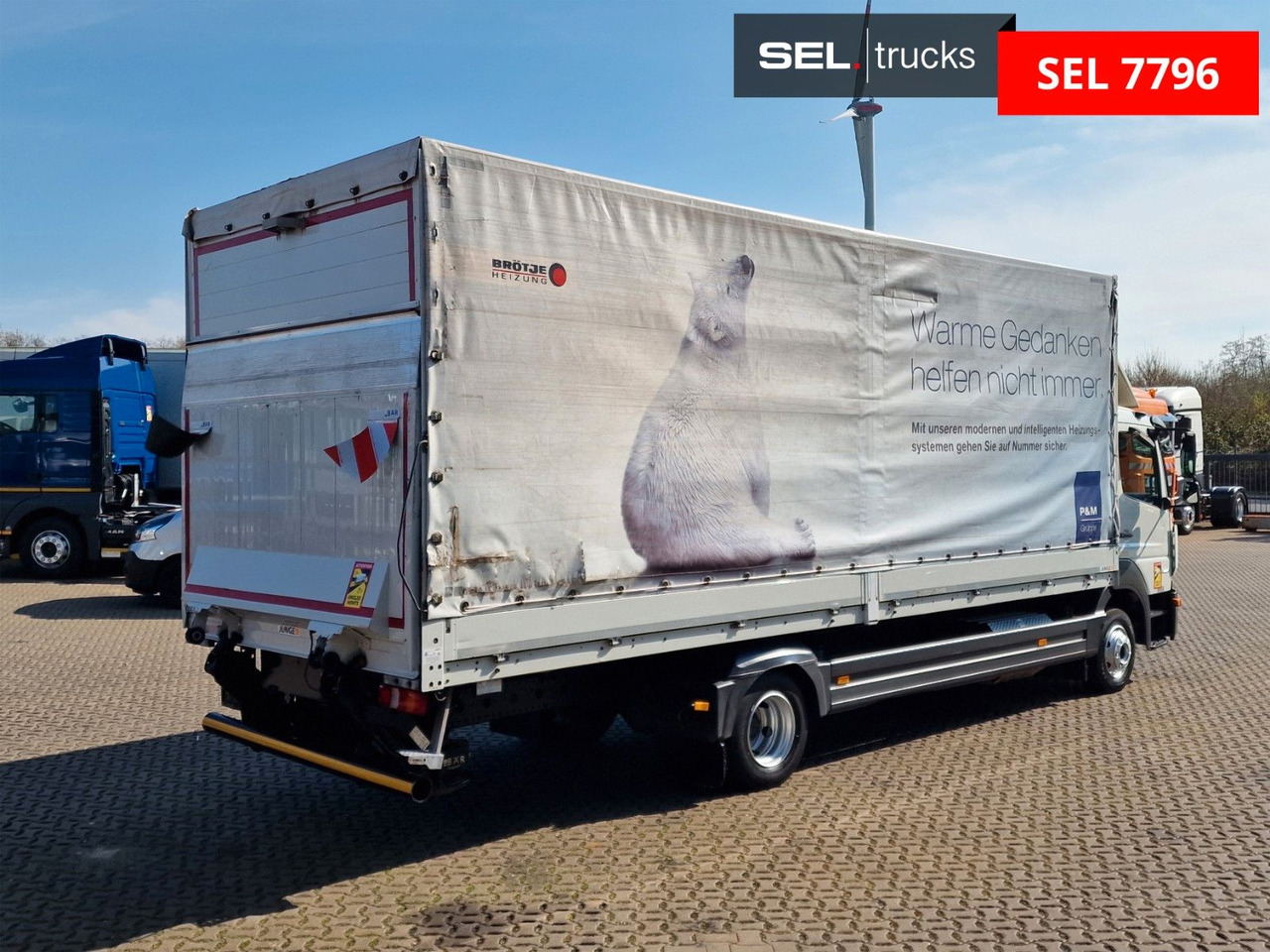 Mercedes-Benz Atego 1221 / Ladebordwand - Curtainsider truck: picture 5 Mercedes-Benz Atego 1221 / Ladebordwand - Curtainsider truck: picture 5