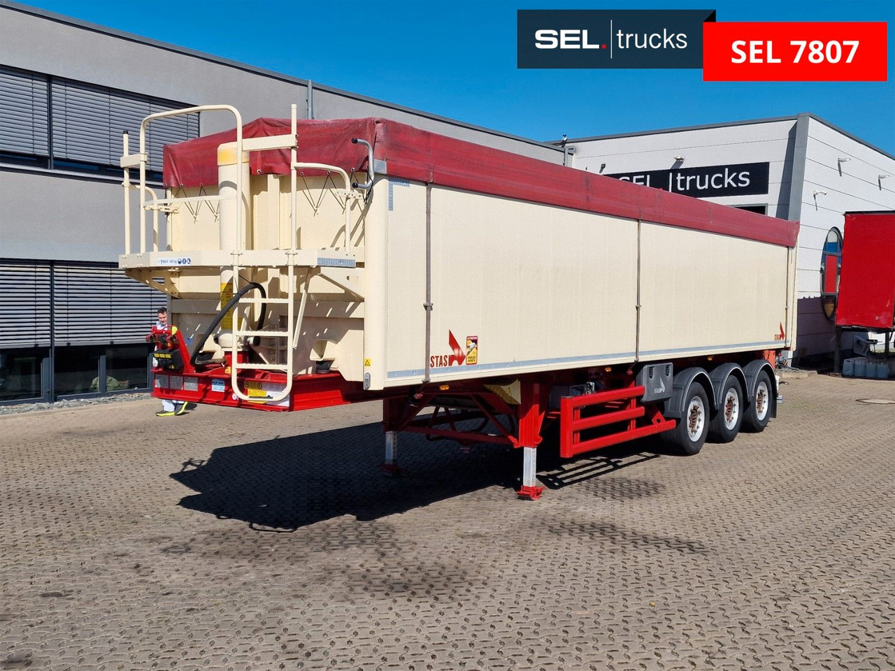 Stas S300CX / Alu-Felgen / EX II, FL, OX, AT / 50m³ - Tipper semi-trailer: picture 1 Stas S300CX / Alu-Felgen / EX II, FL, OX, AT / 50m³ - Tipper semi-trailer: picture 1