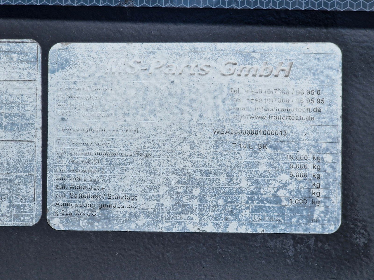 Trailer Trailer Tech T 14 L-SK / Silosteller: picture 27