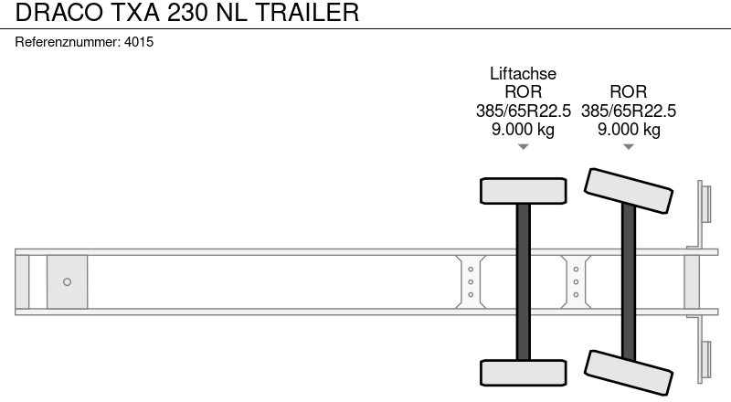 Curtainsider semi-trailer DRACO TXA 230 NL TRAILER: picture 20