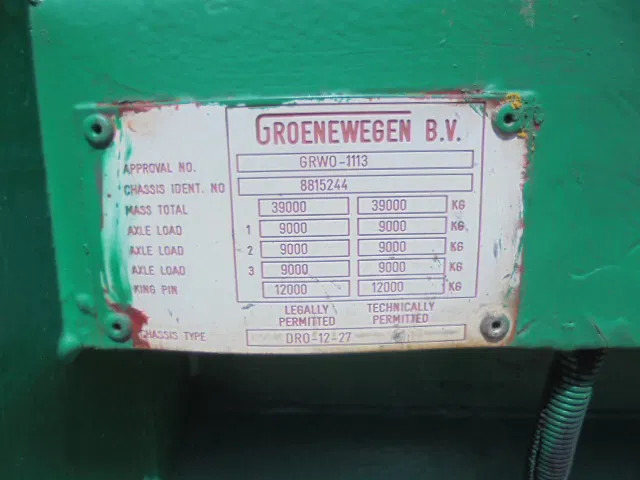 Dropside/ Flatbed semi-trailer Groenewegen DRO-12-27: picture 14