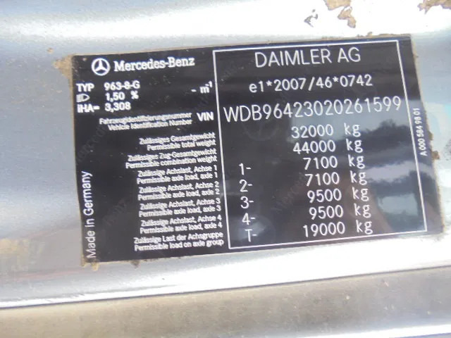 Tipper Mercedes-Benz Arocs 3340 8X4: picture 19 Tipper Mercedes-Benz Arocs 3340 8X4: picture 19