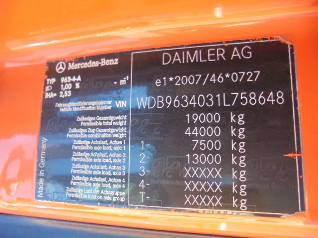 Tractor unit Mercedes-Benz Actros 1842 LS NL TRUCK: picture 18