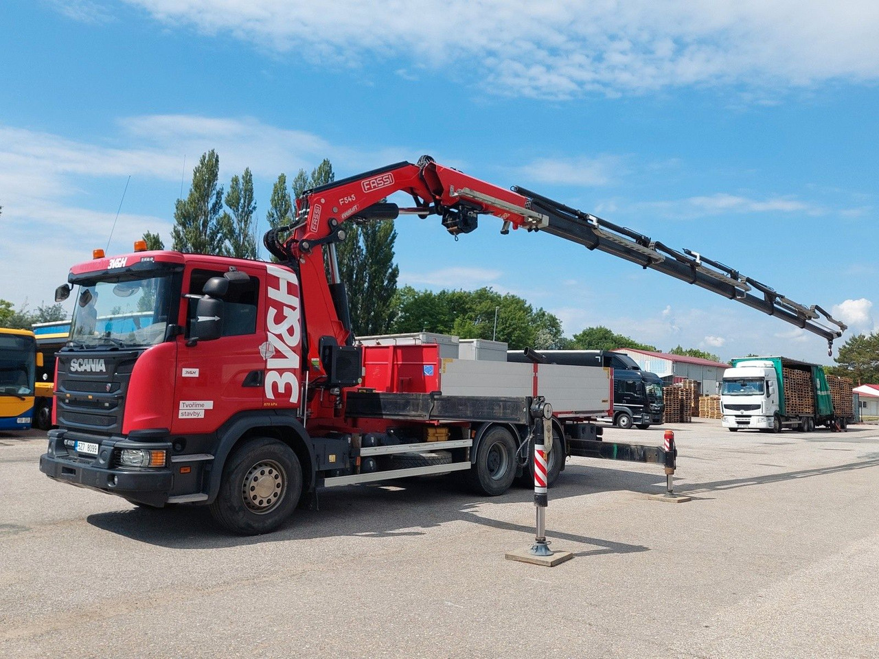 Scania G 410LB 6x4 HNA + Kran Fassi F545RA.2.27 FLY-JIB - Dropside/ Flatbed truck, Crane truck: picture 5 Scania G 410LB 6x4 HNA + Kran Fassi F545RA.2.27 FLY-JIB - Dropside/ Flatbed truck, Crane truck: picture 5