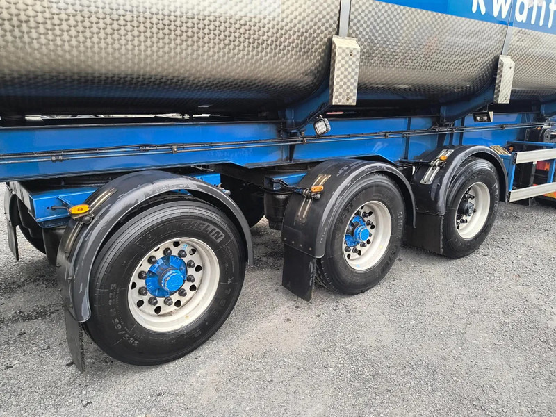 Tank semi-trailer for transportation of milk Mafa INSULATED INOX TANK 29000L 3 COMP - PUMP/COUNTER - 2 STEERING AXLES: picture 9
