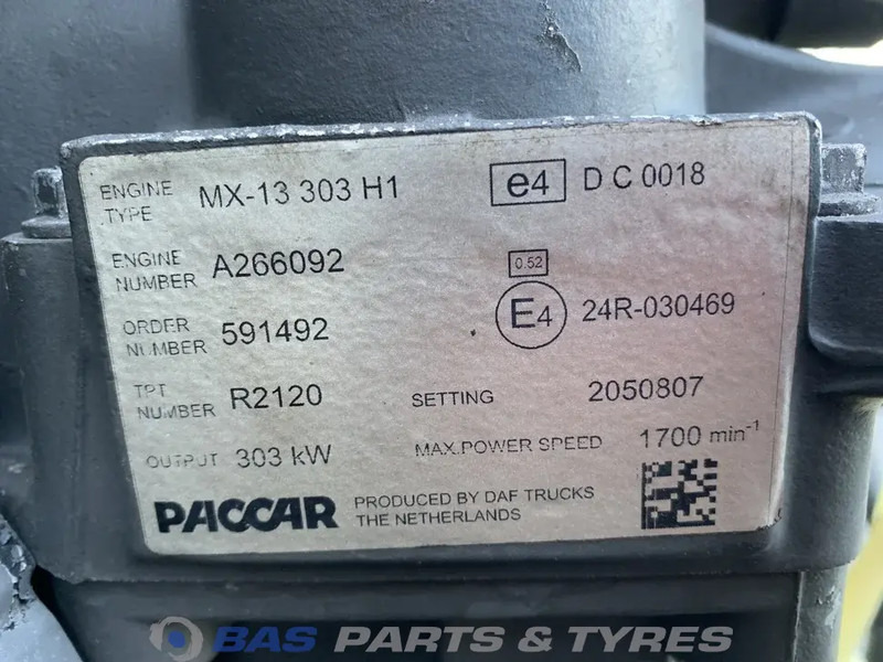 DAF CF Euro 6 Motor DAF MX13 300 H1 1850003 - Engine for Truck: picture 5 DAF CF Euro 6 Motor DAF MX13 300 H1 1850003 - Engine for Truck: picture 5
