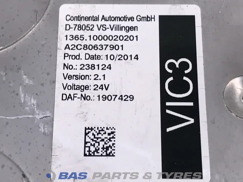 DAF Regeleenheid VIC DAF 2025292 - ECU for Truck: picture 2 DAF Regeleenheid VIC DAF 2025292 - ECU for Truck: picture 2