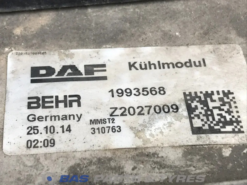 DAF XF106 Koelerpakket DAF MX13 375 H1 1909450 - Radiator for Truck: picture 4 DAF XF106 Koelerpakket DAF MX13 375 H1 1909450 - Radiator for Truck: picture 4