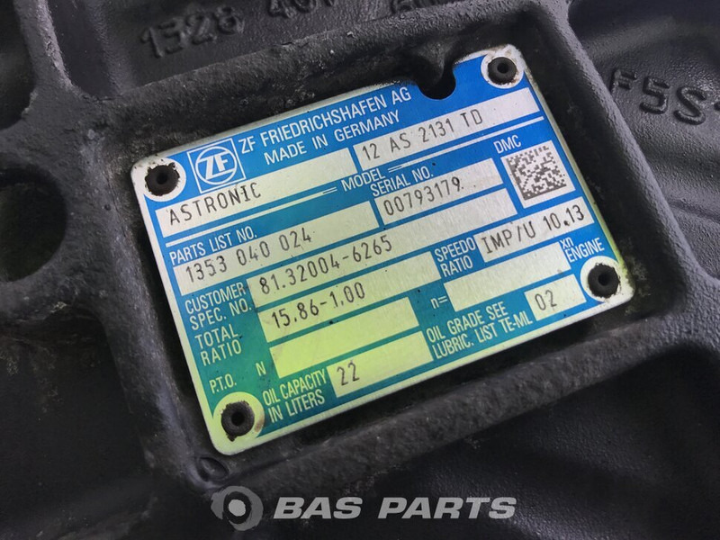MAN TGX MAN 12AS2131 TD AS Tronic Versnellingsbak 81321010470 - Gearbox for Truck: picture 5 MAN TGX MAN 12AS2131 TD AS Tronic Versnellingsbak 81321010470 - Gearbox for Truck: picture 5