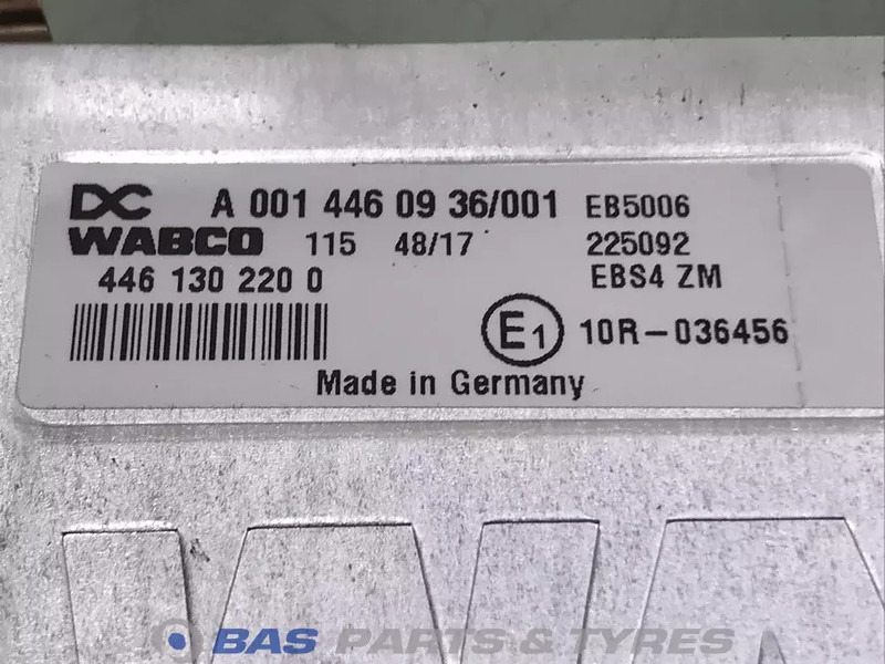 Mercedes-Benz Regeleenheid EBS Mercedes A 001 446 09 36 - ECU for Truck: picture 2 Mercedes-Benz Regeleenheid EBS Mercedes A 001 446 09 36 - ECU for Truck: picture 2