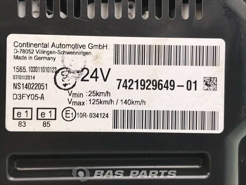 Renault D-Serie Instrumentenpaneel Renault 7421929649 - Dashboard for Truck: picture 3 Renault D-Serie Instrumentenpaneel Renault 7421929649 - Dashboard for Truck: picture 3