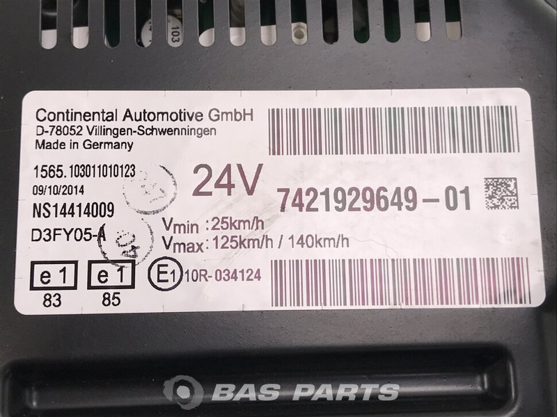 Renault D-Serie Instrumentenpaneel Renault 7421929649 - Dashboard for Truck: picture 3 Renault D-Serie Instrumentenpaneel Renault 7421929649 - Dashboard for Truck: picture 3