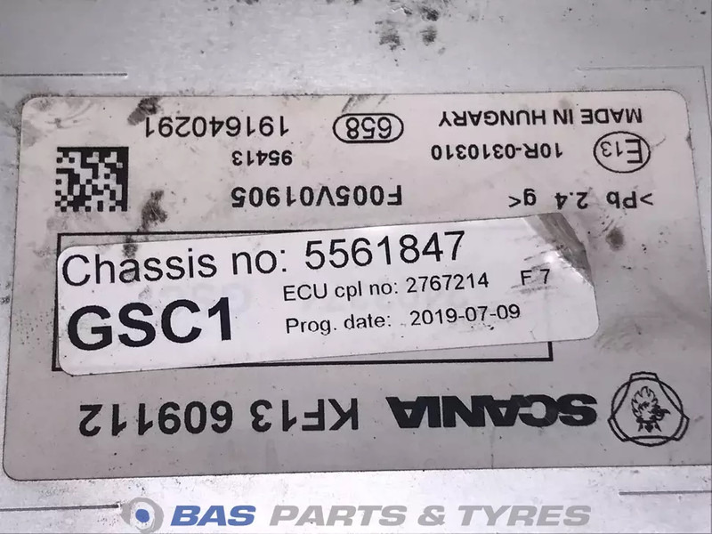 Scania Regeleenheid GSC1 Scania 2740414 - Electrical system for Truck: picture 3 Scania Regeleenheid GSC1 Scania 2740414 - Electrical system for Truck: picture 3