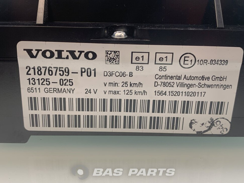 Volvo FL Euro 6 Instrumentenpaneel Volvo 21876759 - Dashboard for Truck: picture 3 Volvo FL Euro 6 Instrumentenpaneel Volvo 21876759 - Dashboard for Truck: picture 3