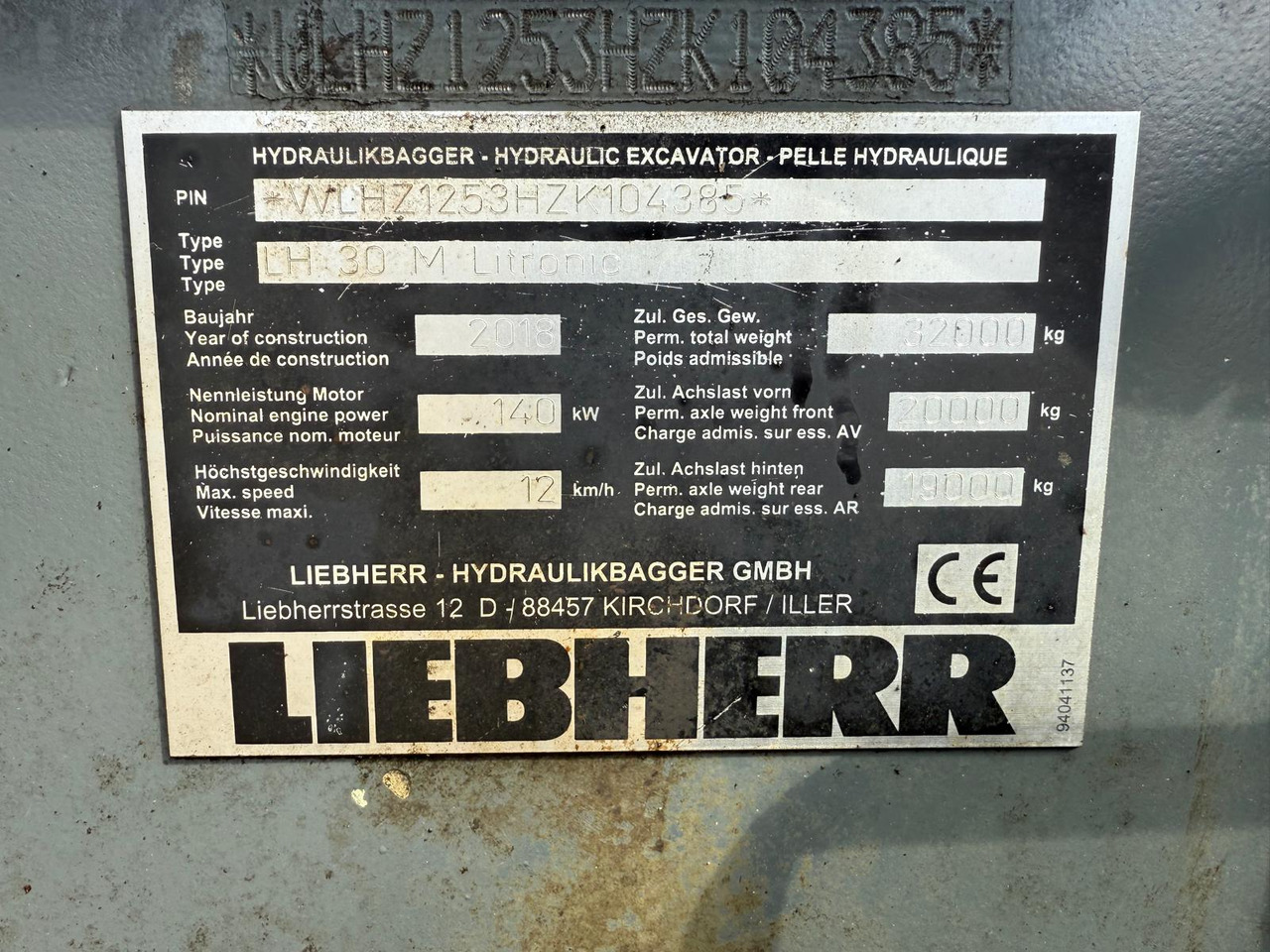 LIEBHERR LH30 (2018)11988 HORAS  - Waste/ Industry handler: picture 3 LIEBHERR LH30 (2018)11988 HORAS  - Waste/ Industry handler: picture 3