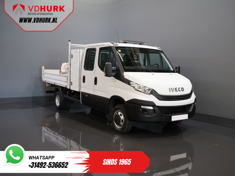 Flatbed van, Combi van Iveco Daily 35C14D 2.3 140 pk Aut. ZF DC Dubbel Cabine 6 Pers./ Kipper/ Pick Up/ Open Laadbak/ Kieper/ 3.5t Trekverm./ Dubbel Lucht/ Gev.Sto: picture 9