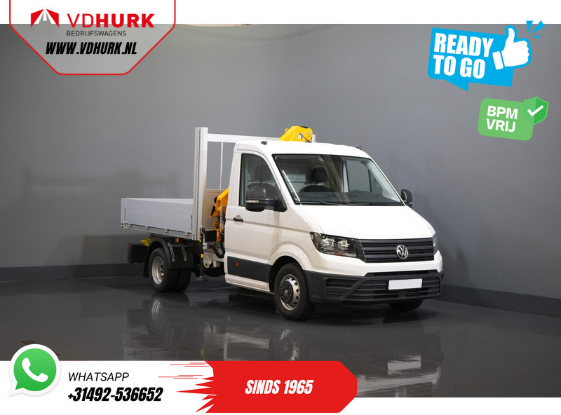 Flatbed van Volkswagen Crafter 50 165 pk Effer 352S Kraan/ Crane/ Kran/ Autokran/ PTO/ Open laadbak/ Dubbel Lucht: picture 8