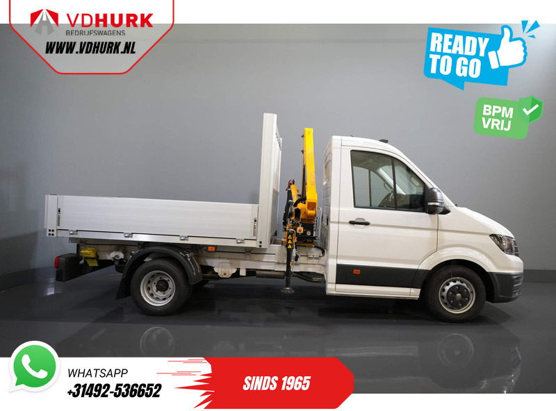 Flatbed van Volkswagen Crafter 50 165 pk Effer 352S Kraan/ Crane/ Kran/ Autokran/ PTO/ Open laadbak/ Dubbel Lucht: picture 10