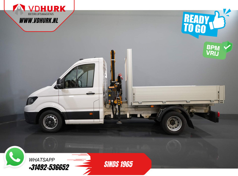 Flatbed van Volkswagen Crafter 50 165 pk Effer 352S Kraan/ Crane/ Kran/ Autokran/ PTO/ Open laadbak/ Dubbel Lucht: picture 9