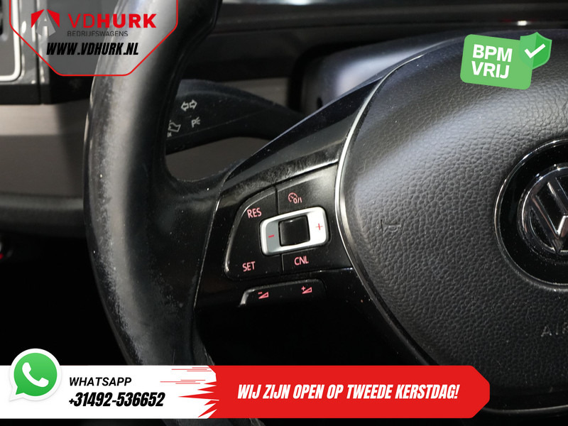 Small van, Combi van Volkswagen Transporter T6 2.0 TDI 150 pk DSG Aut. L2 Highline E6 DC Dubbel Cabine BPM VRIJ! Carplay/ Alarm/ Leder/ Cruise/ PDC/ Sidebars/ Trekhaak/ LMV: picture 19