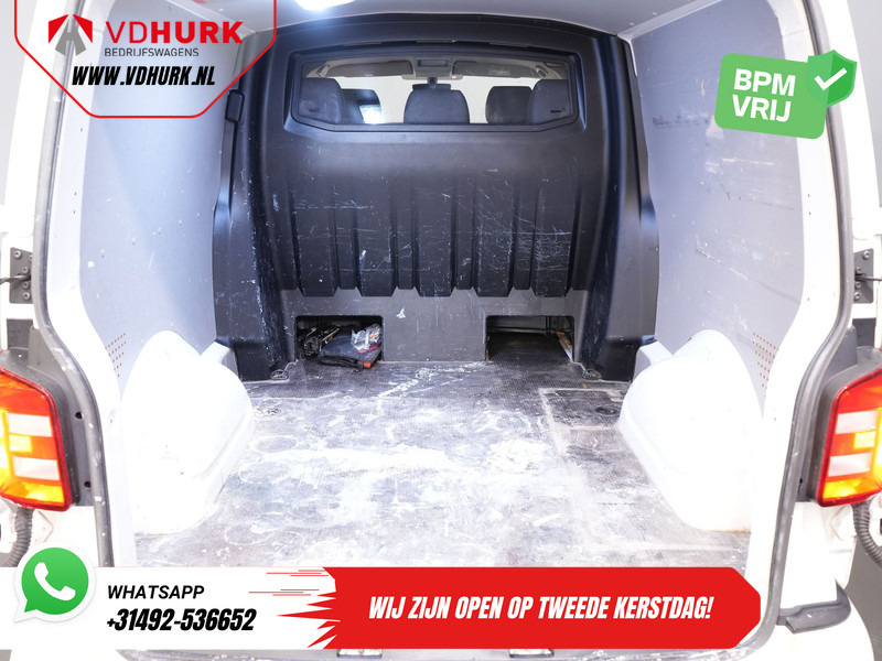 Small van, Combi van Volkswagen Transporter T6 2.0 TDI 150 pk DSG Aut. L2 Highline E6 DC Dubbel Cabine BPM VRIJ! Carplay/ Alarm/ Leder/ Cruise/ PDC/ Sidebars/ Trekhaak/ LMV: picture 15
