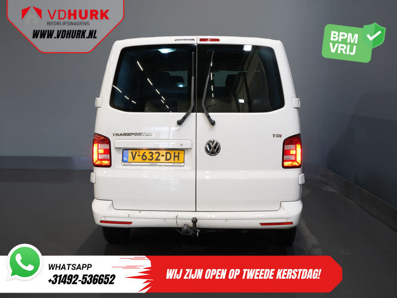 Small van, Combi van Volkswagen Transporter T6 2.0 TDI 150 pk DSG Aut. L2 Highline E6 DC Dubbel Cabine BPM VRIJ! Carplay/ Alarm/ Leder/ Cruise/ PDC/ Sidebars/ Trekhaak/ LMV: picture 6