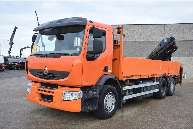 Renault Premium 410 - Dropside/ Flatbed truck, Crane truck: picture 2 Renault Premium 410 - Dropside/ Flatbed truck, Crane truck: picture 2