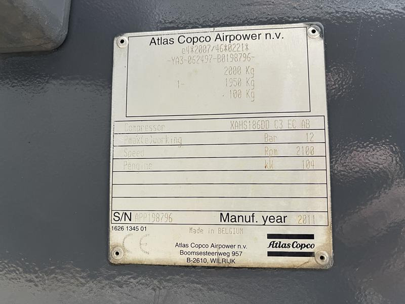 Atlas-Copco XAHS 186 DD - N - Air compressor: picture 5 Atlas-Copco XAHS 186 DD - N - Air compressor: picture 5