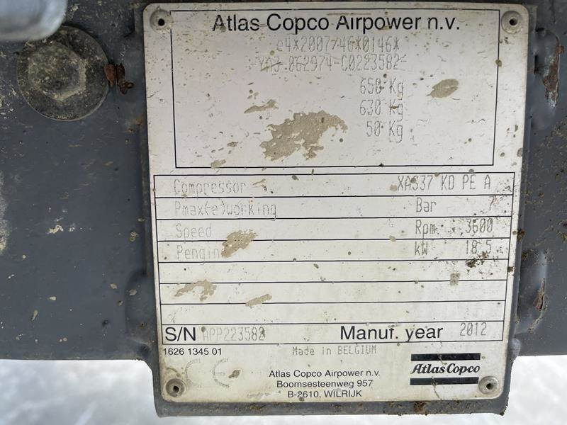 Atlas-Copco XAS 37 KD - Air compressor: picture 5 Atlas-Copco XAS 37 KD - Air compressor: picture 5