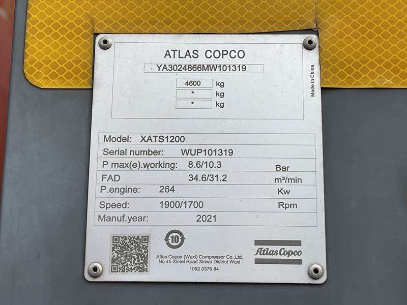 Atlas-Copco XATS 1200 CUD - Air compressor: picture 1 Atlas-Copco XATS 1200 CUD - Air compressor: picture 1