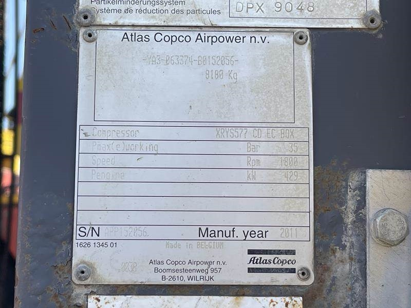 Atlas-Copco XRYS 577 CD - N - Air compressor: picture 3 Atlas-Copco XRYS 577 CD - N - Air compressor: picture 3