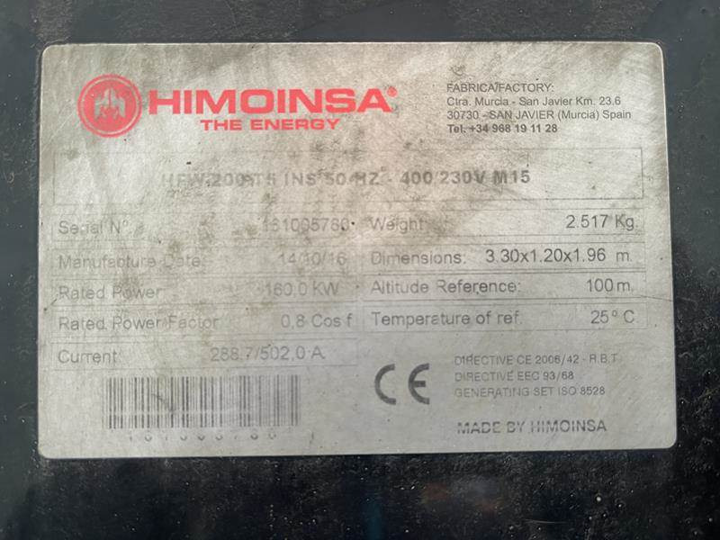 Generator set Himoinsa HFW - 200 - DSETR: picture 6