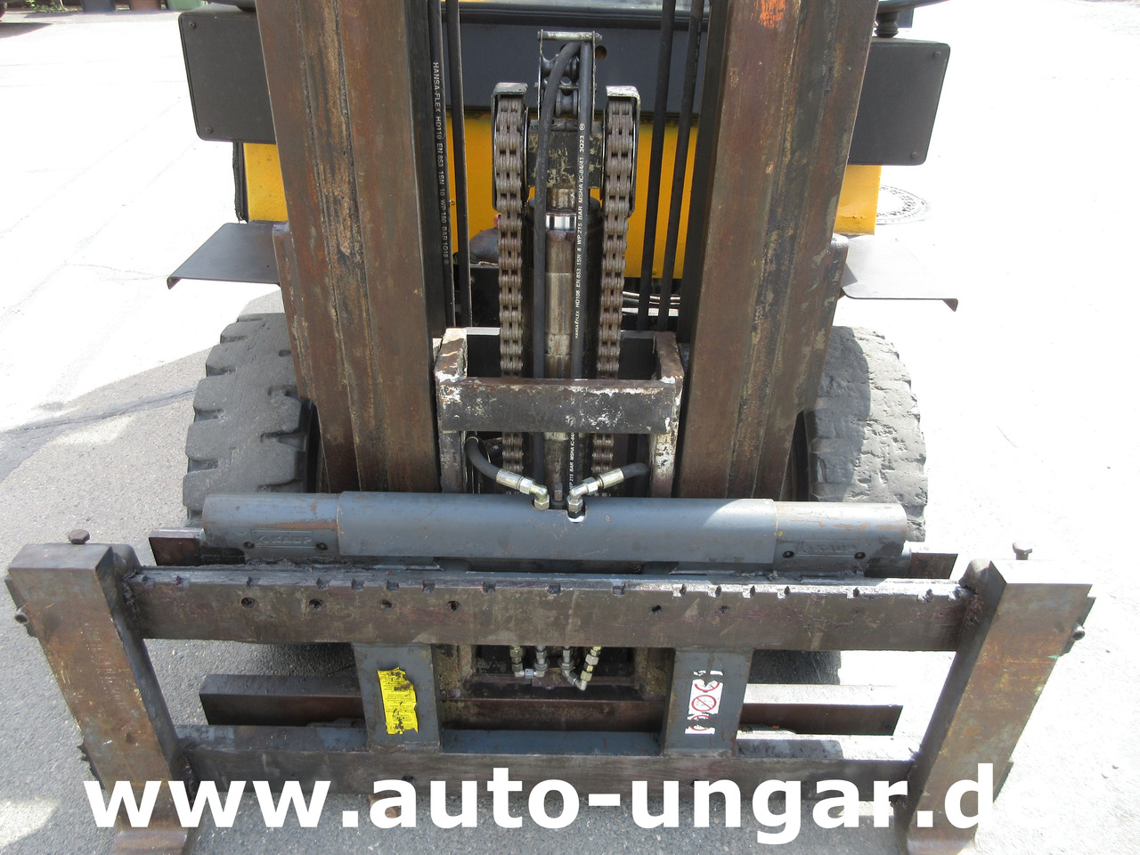 Diesel forklift JUNGHEINRICH DFG 40 Diesel Gabelstapler 4.000kg Freihub Steinbock Yale Still Boss: picture 11