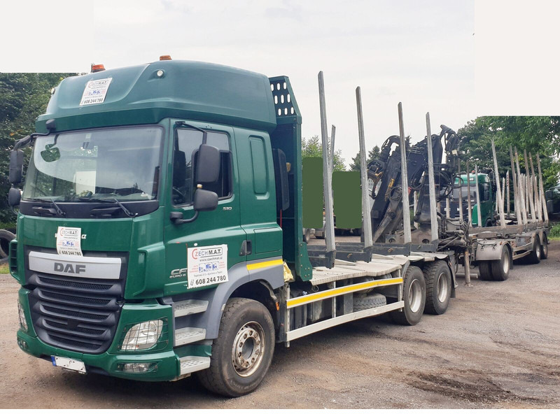 DAF 6x4 CF510 33/26t +HIAB Loglift 135 ZT94 +Umikov PP3 - Timber truck, Crane truck: picture 5 DAF 6x4 CF510 33/26t +HIAB Loglift 135 ZT94 +Umikov PP3 - Timber truck, Crane truck: picture 5