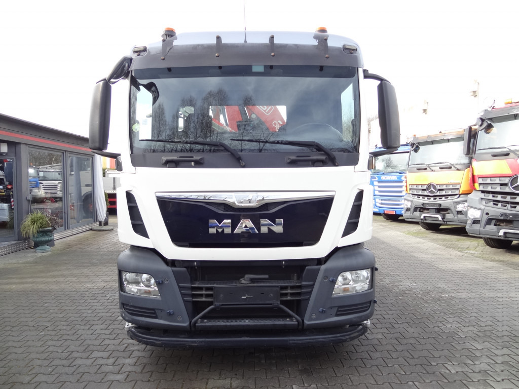Dropside/ Flatbed truck, Crane truck MAN TGS 26.320 6X4 BB mit Kran Fassi F175: picture 10