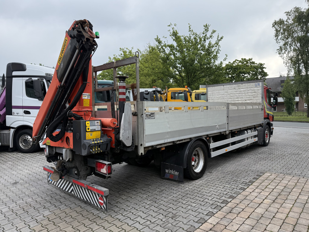 Dropside/ Flatbed truck, Crane truck Scania P410 4X2 Palfinger PK 13001: picture 10