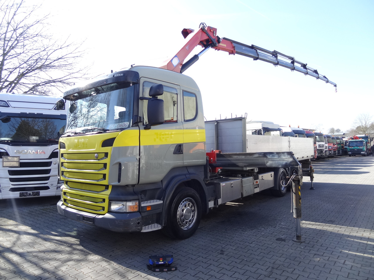 Scania R440 6X2*4 Kran HMF 3000 bis 30 Meter - Crane truck, Dropside/ Flatbed truck: picture 1 Scania R440 6X2*4 Kran HMF 3000 bis 30 Meter - Crane truck, Dropside/ Flatbed truck: picture 1
