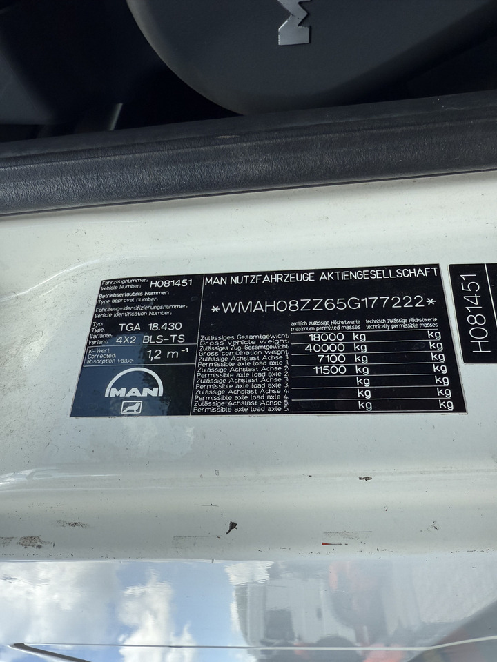 MAN TGA 18.430 Kran Palfinger 16502 bis 26.5 Meter - Tractor unit: picture 5 MAN TGA 18.430 Kran Palfinger 16502 bis 26.5 Meter - Tractor unit: picture 5