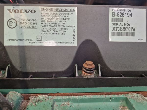 Volvo D13C460 EUV Engine (Truck) - Engine for Truck: picture 2 Volvo D13C460 EUV Engine (Truck) - Engine for Truck: picture 2