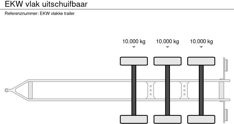 EKW vlak uitschuifbaar - Dropside/ Flatbed trailer: picture 4 EKW vlak uitschuifbaar - Dropside/ Flatbed trailer: picture 4