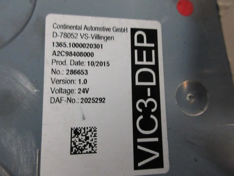 DAF 2025292 // 2206310 VIC 3- DEP MODULEN DAF XF CF EURO 6 - Electrical system for Truck: picture 5 DAF 2025292 // 2206310 VIC 3- DEP MODULEN DAF XF CF EURO 6 - Electrical system for Truck: picture 5